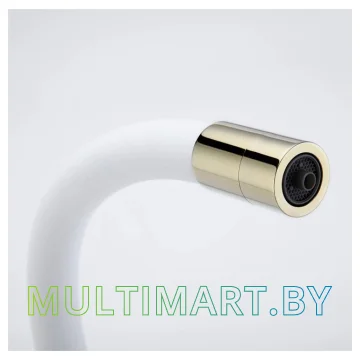 Смеситель Paulmark Salix Sa213419-Gw (белый/золото) картинка 10